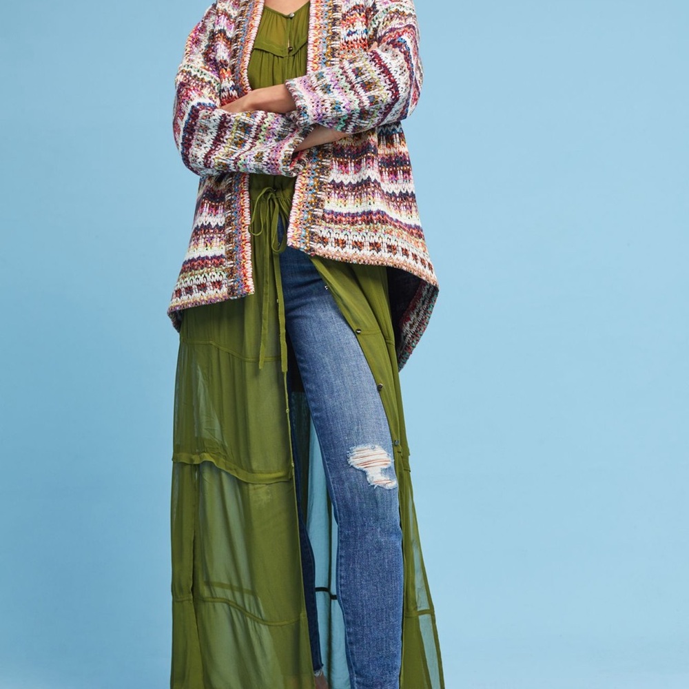 Anthropologie/dRA Los Angeles Knit Kimono Cardigan, Size Small, EUC - Picture 2 of 10